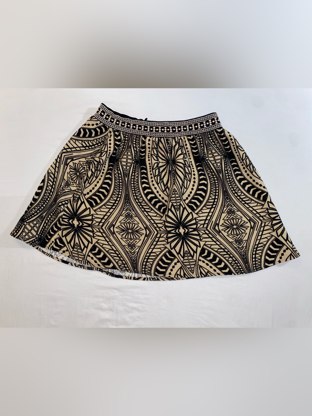 Flying Tomato Beige and Black Tribal Print Swim Sarong